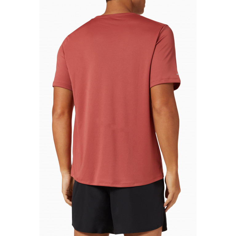 Nike Running - Dri-FIT Run Division DFC T-shirt in Cotton-blend Red