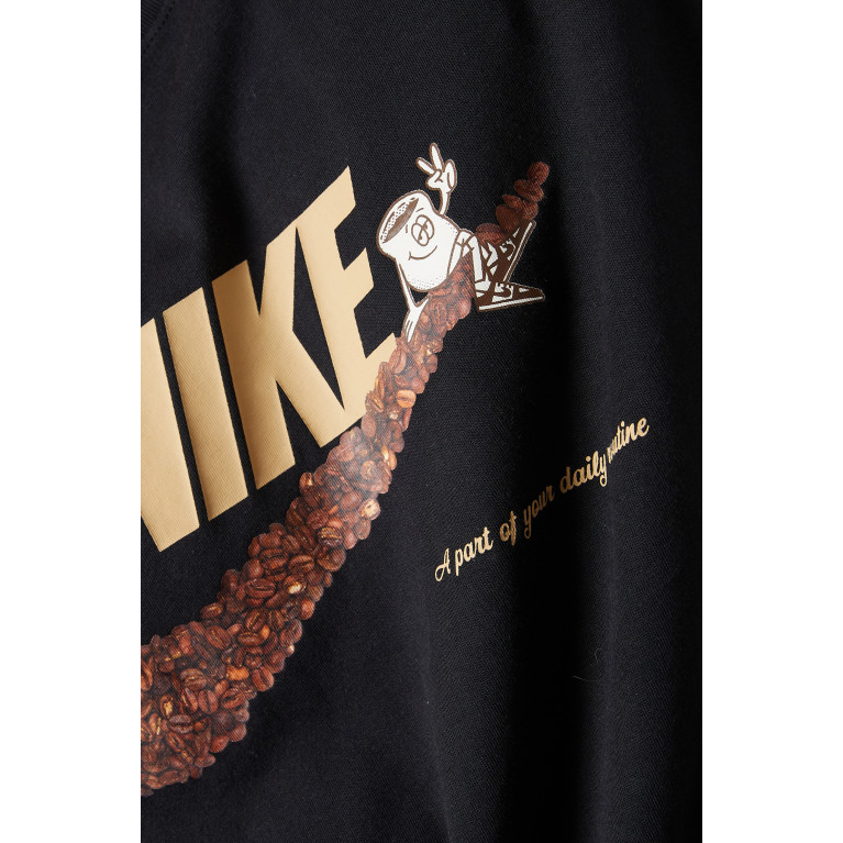 Nike - Sportswear Beans Logo T-shirt in Cotton-jersey Black
