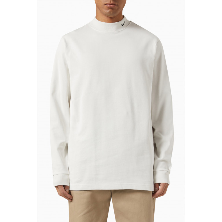 Nike - Mock-neck T-shirt in Cotton Neutral