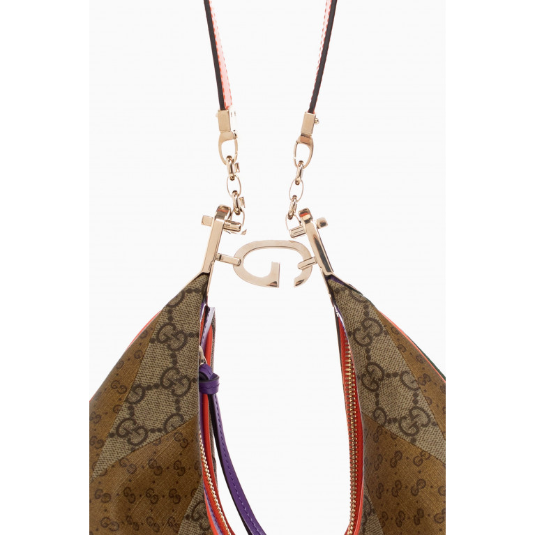 Gucci - Gucci Attache Large Shoulder Bag in GG Patchwork Canvas