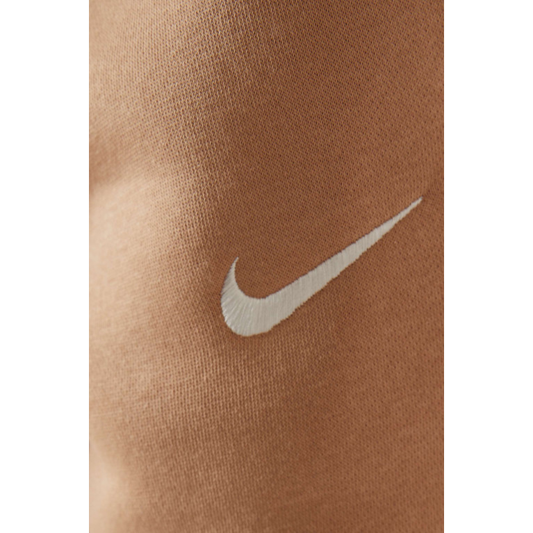 Nike - Sportswear Phoenix Wide-leg Pants in Fleece Brown
