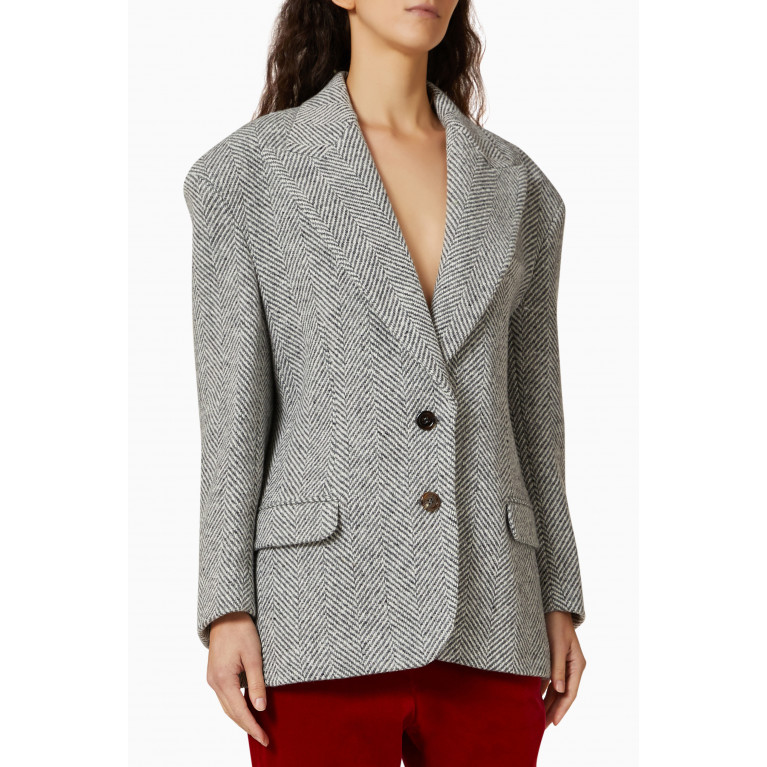 Gucci - Padded Shoulder Jacket in Wool