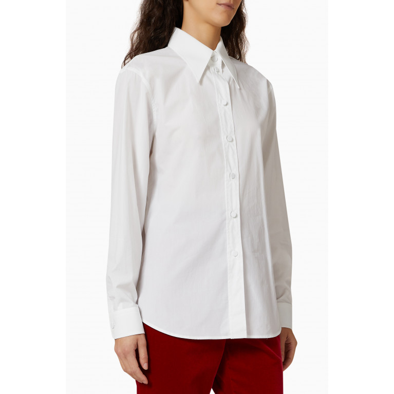 Gucci - Shirt in Cotton Poplin White