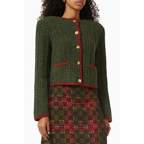Gucci - Cable Knit Jacket in Wool