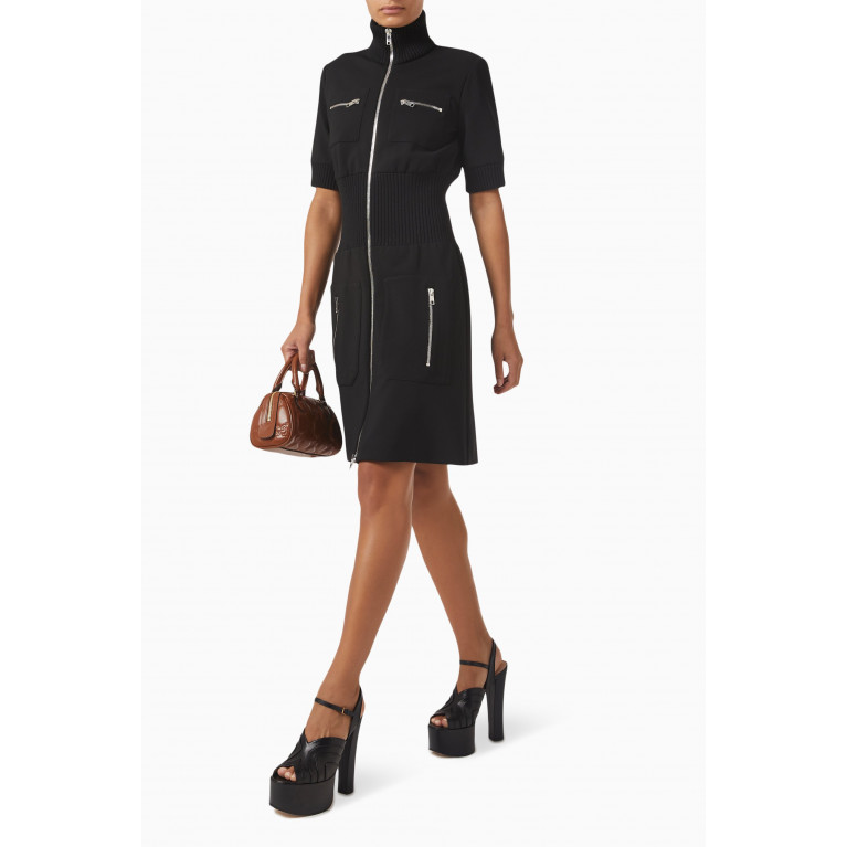 Gucci - Zip-up Mini Dress in Stretch-viscose