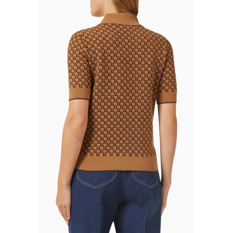 Gucci - Square G Top in Wool-jacquard