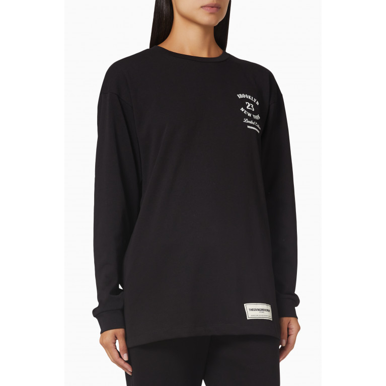 The Giving Movement - NY Long-sleeved T-shirt in Organic Cotton-blend
