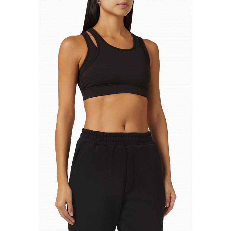 The Giving Movement - Softskin Double Layer Sports Bra Black