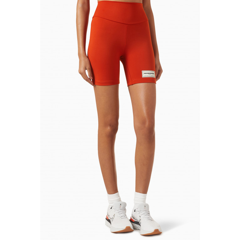 The Giving Movement - Biker Shorts in Recycled Blend Orange