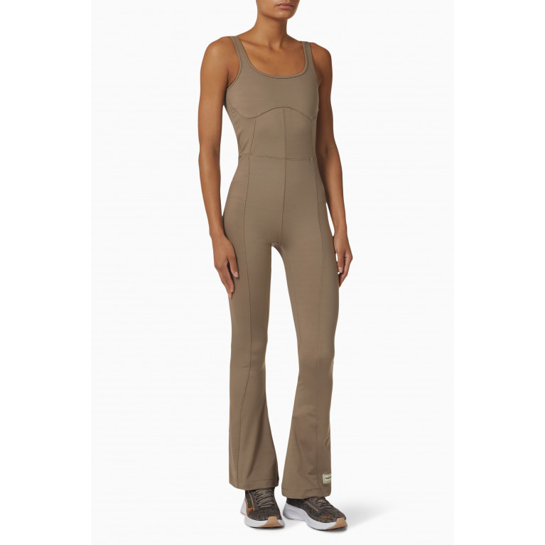 The Giving Movement - Flared-leg Jumpsuit in SOFTSKIN100© Brown