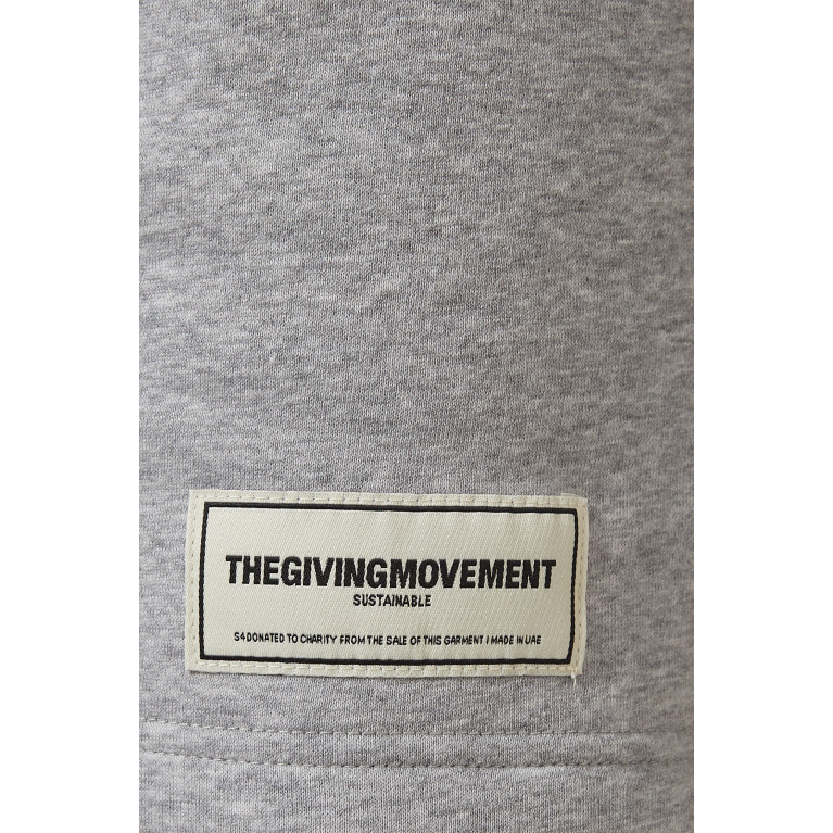 The Giving Movement - Boxer Lounge Shorts in Organic Cotton Grey