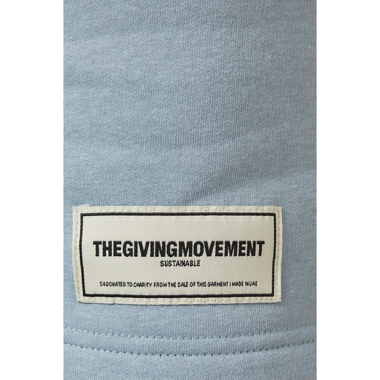 The Giving Movement - Boxer Lounge Shorts in Organic Cotton Blue