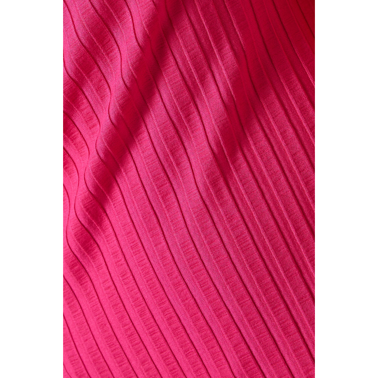 Simon Miller - Wells Ribbed Midi Dress in MicroModal Pink