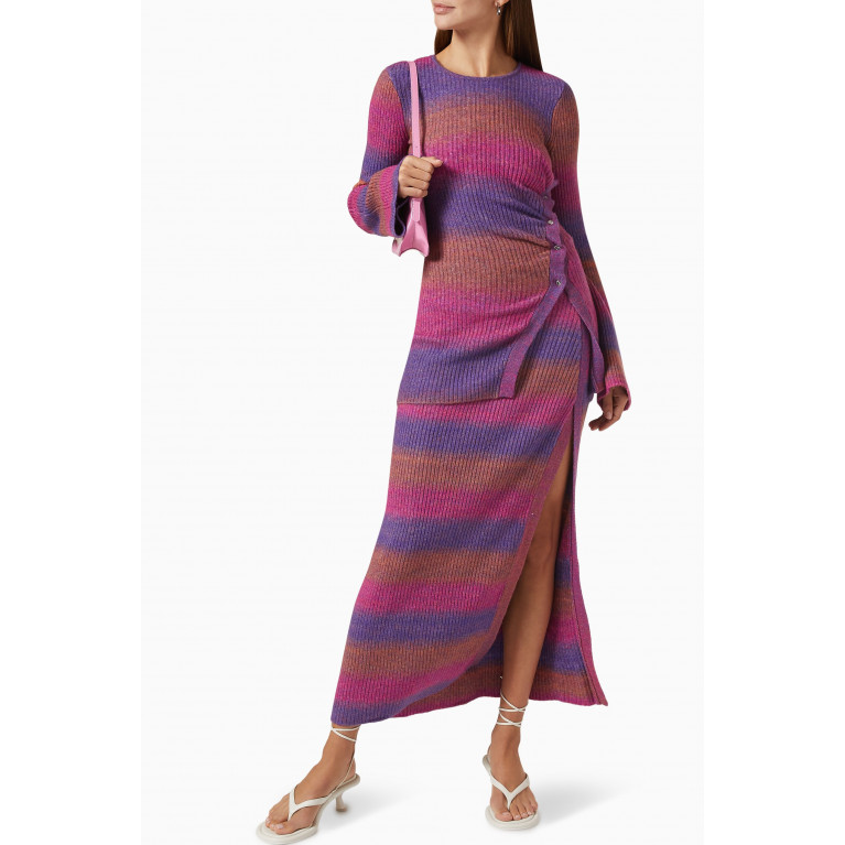 Simon Miller - Gaia Striped Sweater in Wool-blend Knit
