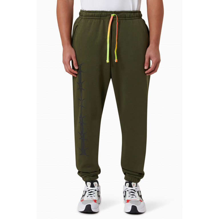 Jordan - Flight MVP Statement Graphic Sweatpants in Cotton Fleece Green