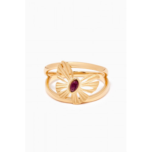 Damas - Farfasha Sunkiss Butterfly Amethyst Ring in 18kt Gold