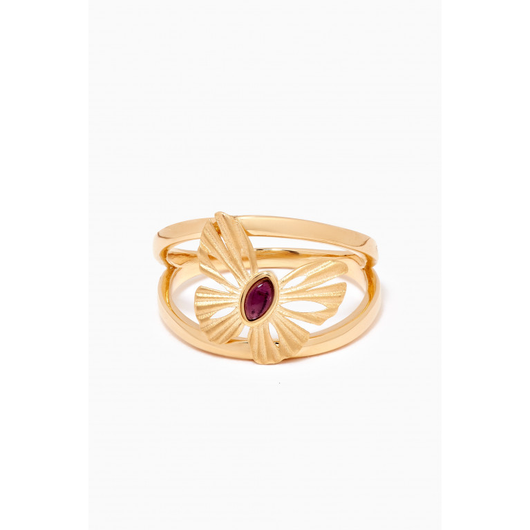 Damas - Farfasha Sunkiss Butterfly Amethyst Ring in 18kt Gold