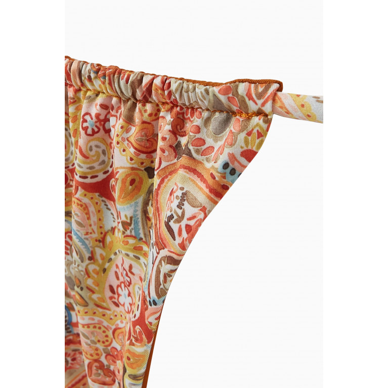 Palm Swimwear - Viper Tie Side Bikini Briefs in Bamboo