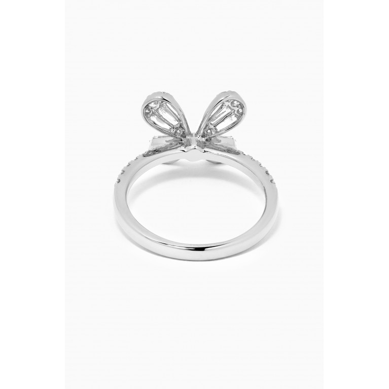 Maison H Jewels - Papillon Diamond Ring in 18kt White Gold Silver