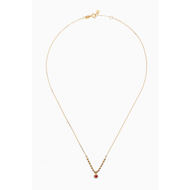 Damas - Giulia Bonbon Corindone Necklace in 18kt Gold