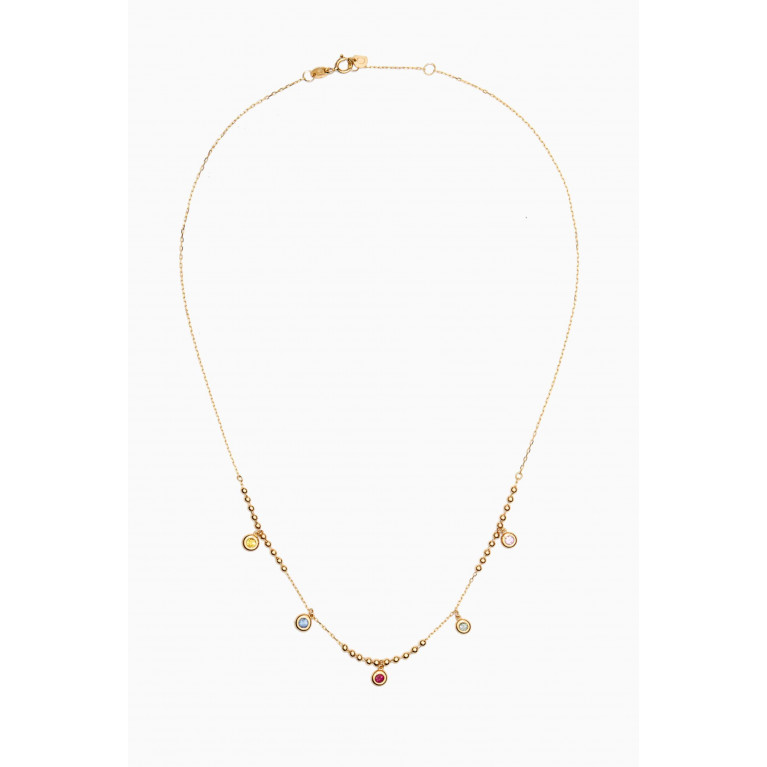 Damas - Giulia Mixed Corindone Necklace in 18kt Gold