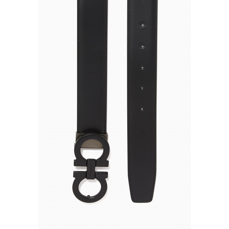 Ferragamo - Gancini Reversible Belt in Leather