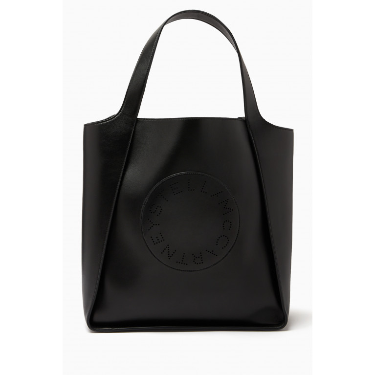 Stella McCartney - Stella Logo Large Tote Bag in Eco-alter Nappa Black