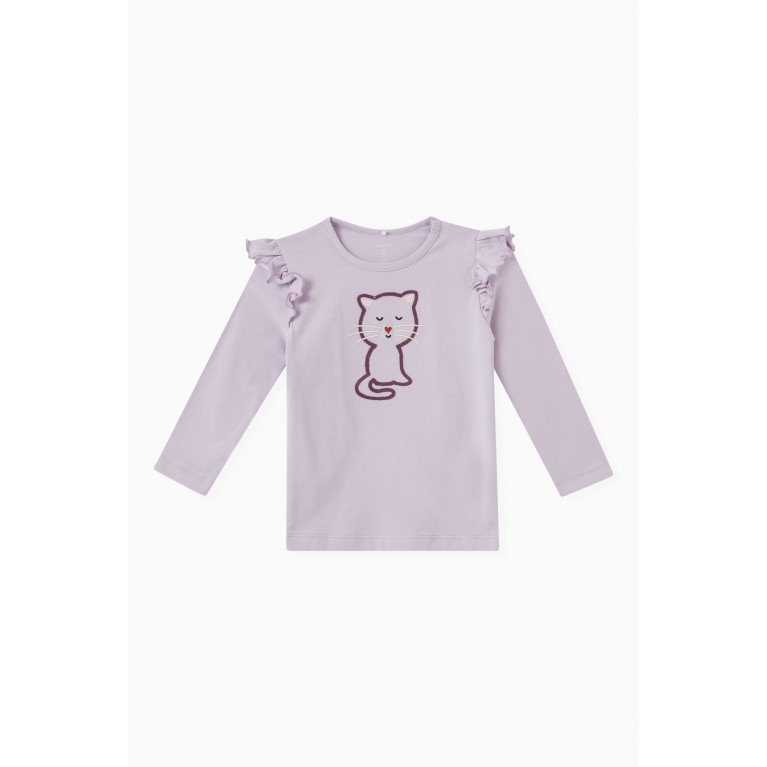 Name It - Cat Top in Organic Cotton
