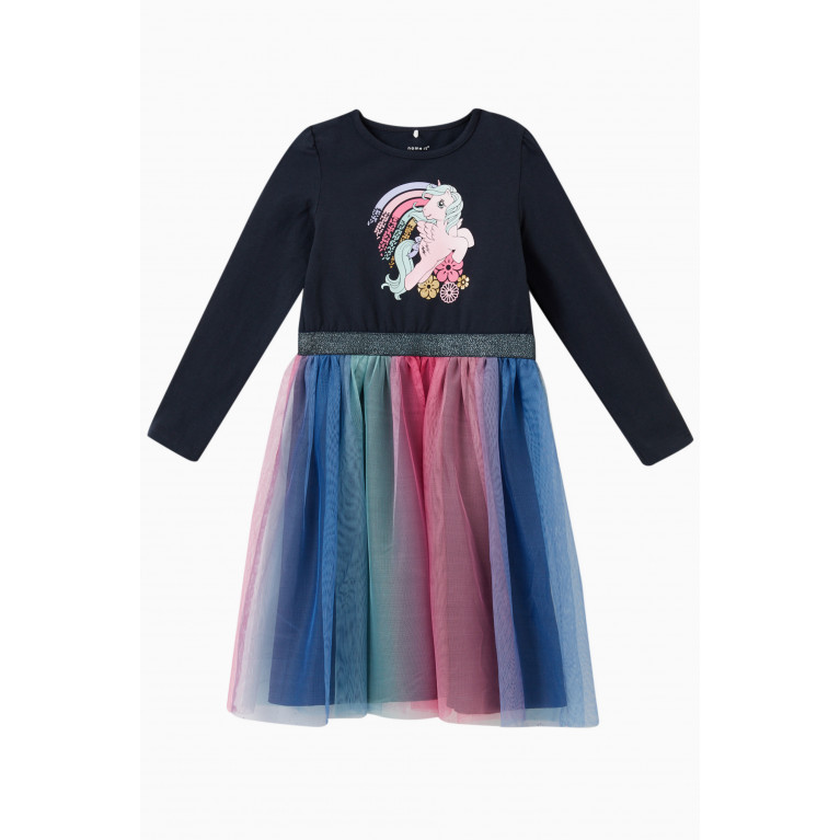 Name It - My Little Pony Dress in Cotton & Tulle Blue