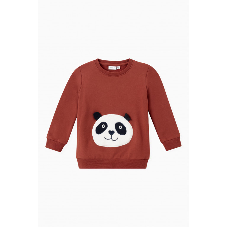 Name It - Long-sleeved Sweatshirt in Organic cotton Brown
