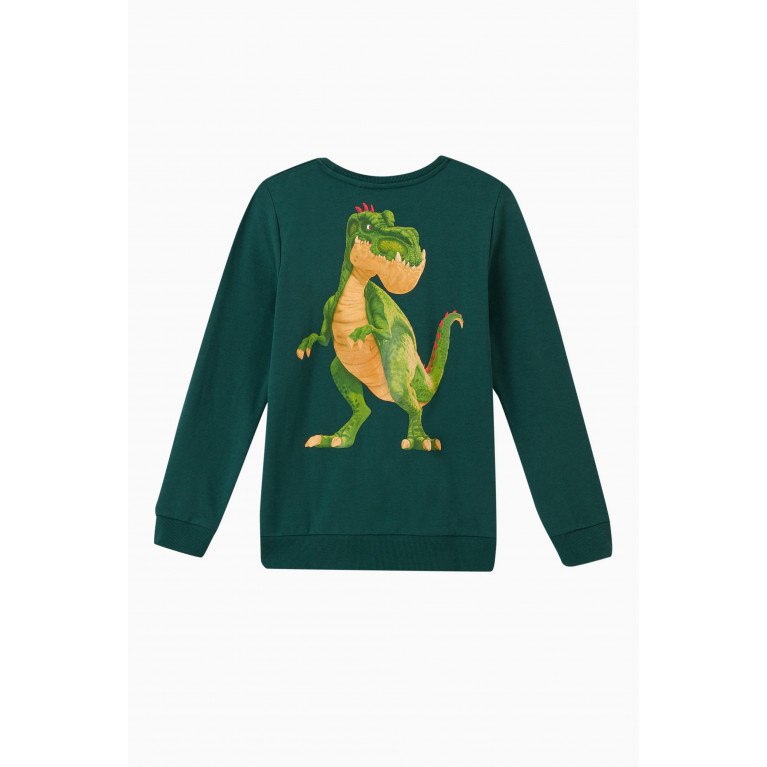 Name It - Dinosaurs Sweatshirt in Cotton Green