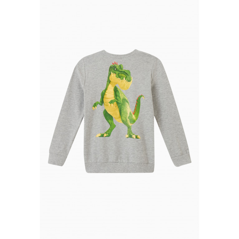 Name It - Dinosaurs Sweatshirt in Cotton Grey