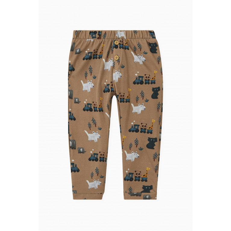 Name It - Name It - Animal Trousers in Cotton Neutral
