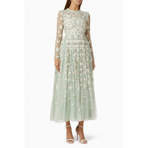 Needle & Thread - Camellia Ditsy Embroidered Gown in Tulle