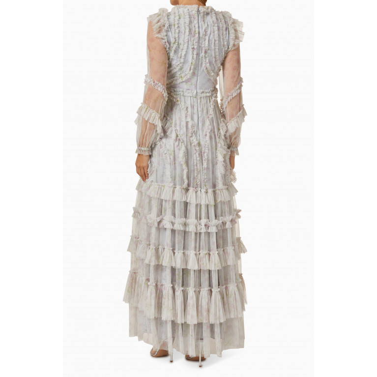 Needle & Thread - Blossom Splendor Ruffle Maxi Dress in Tulle