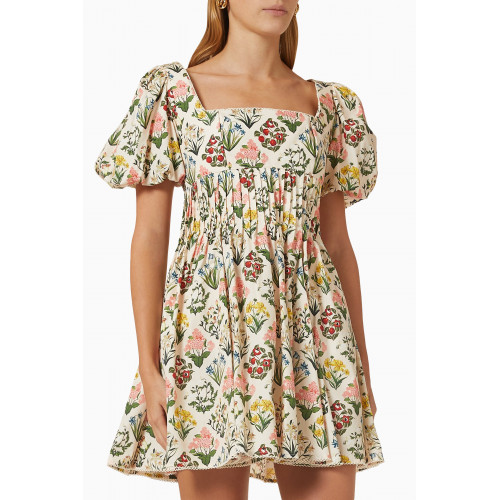 Agua Bendita - Caramelo Mini Dress in Cotton-poplin Multicolour