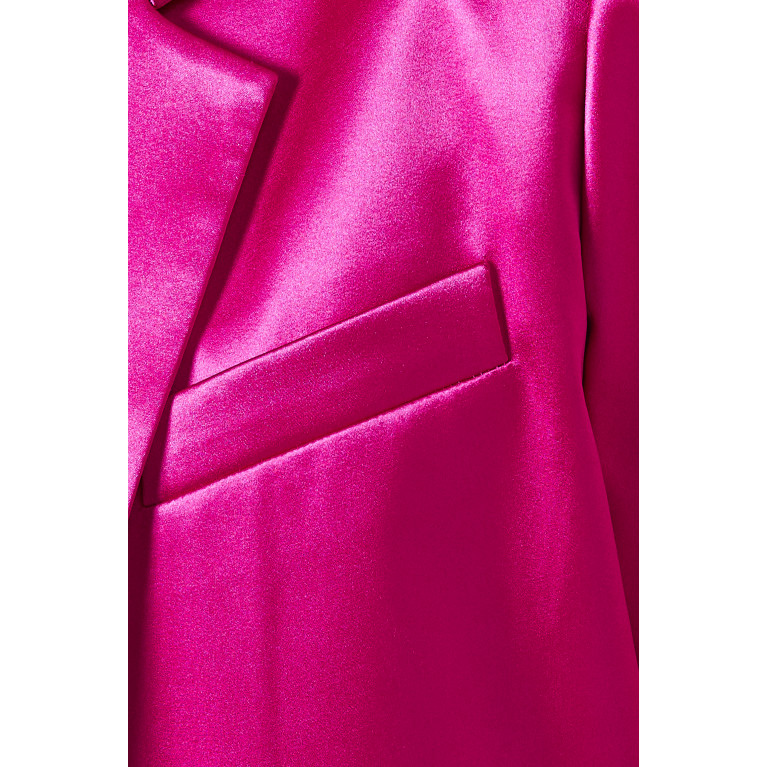 Frame - Strong Shoulders Blazer in Satin Pink