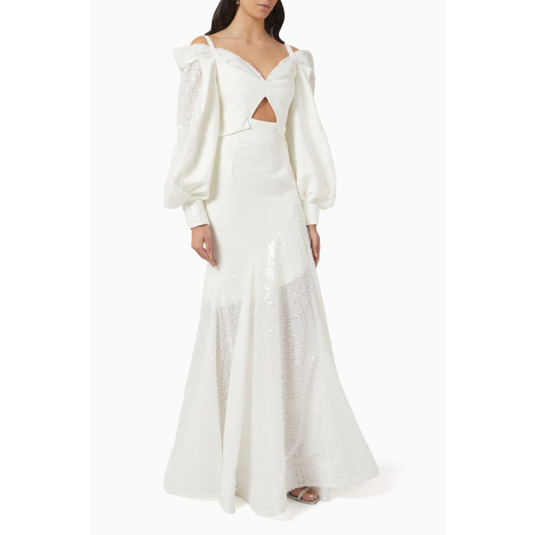 Avaro Figlio - Sequin-embellished Maxi Dress