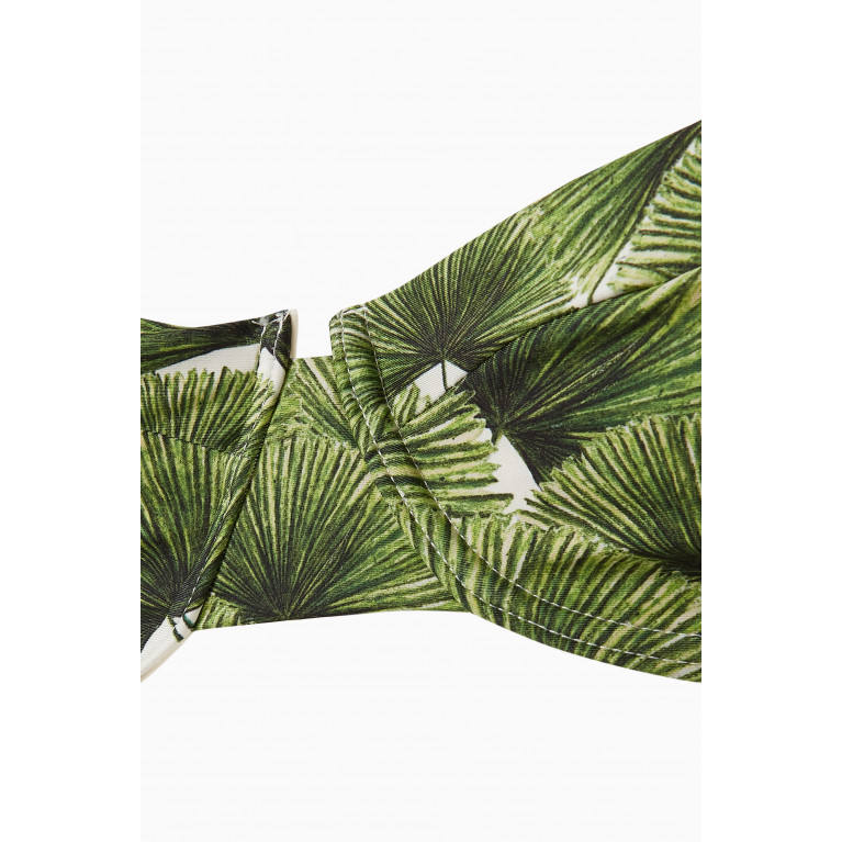 Agua Bendita - Kiwi Bikini Top in Recycled Fabric Green