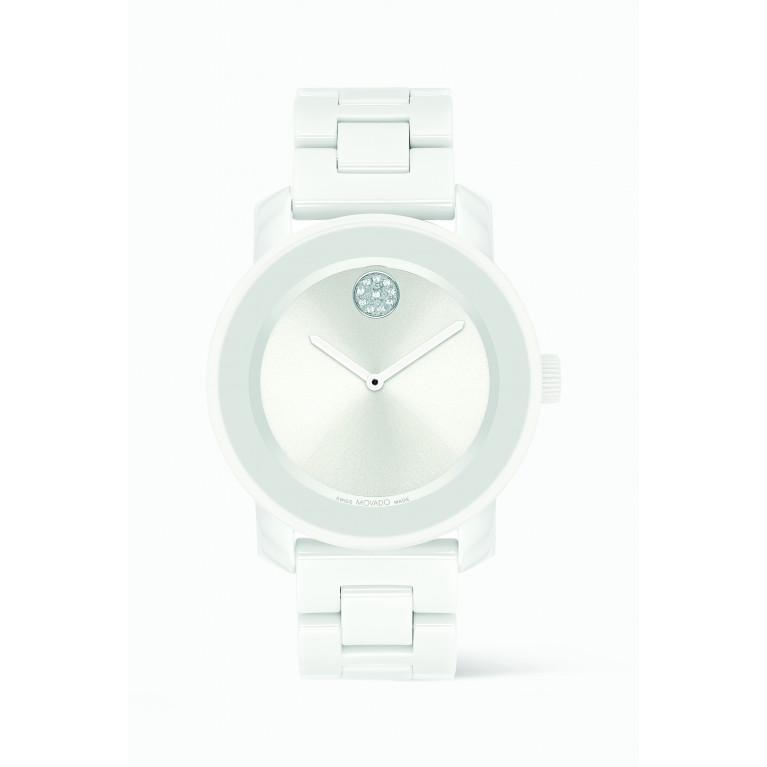 Movado - BOLD Quartz Stainless Steel & Ceramic Watch, 36mm