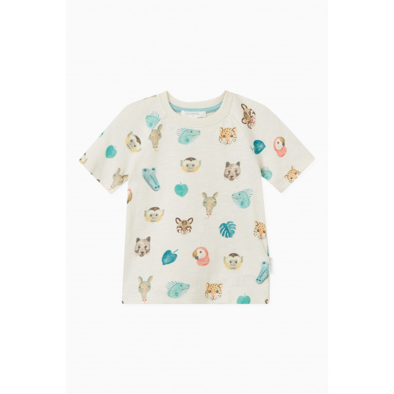Purebaby - Animal Chatter T-shirt in Organic Cotton