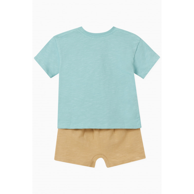 Purebaby - Jungle Patch T-shirt & Shorts Set in Cotton