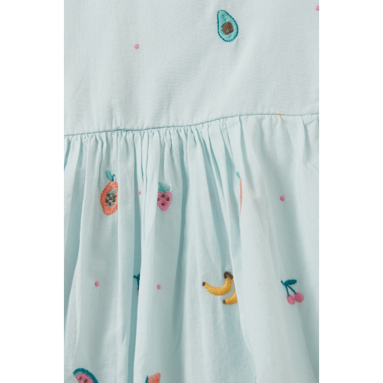 Purebaby - Fruity Embroidered Dress in Cotton