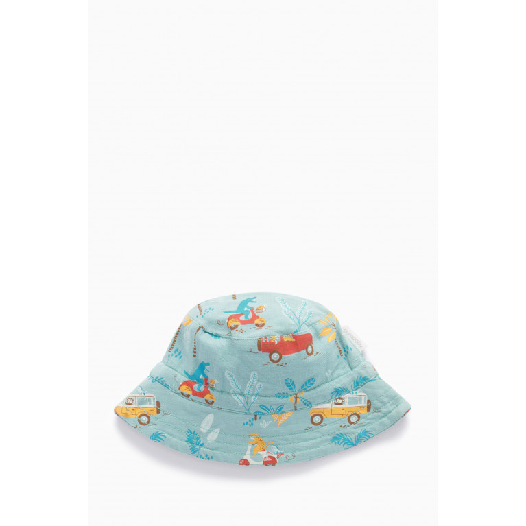 Purebaby - Jungle-print Bucket Hat in Organic Cotton