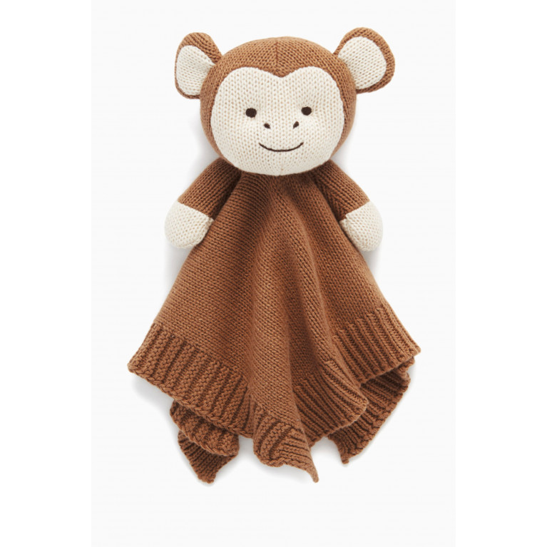 Purebaby - Knitted Monkey Comforter