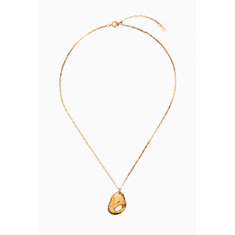Alighieri - The Clouds in Your Mind Necklace in 24kt Gold-plated Bronze