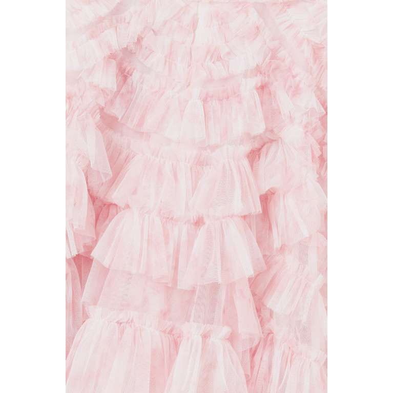 Needle & Thread - Fleur De Lis Marilla Dress in Nylon Pink