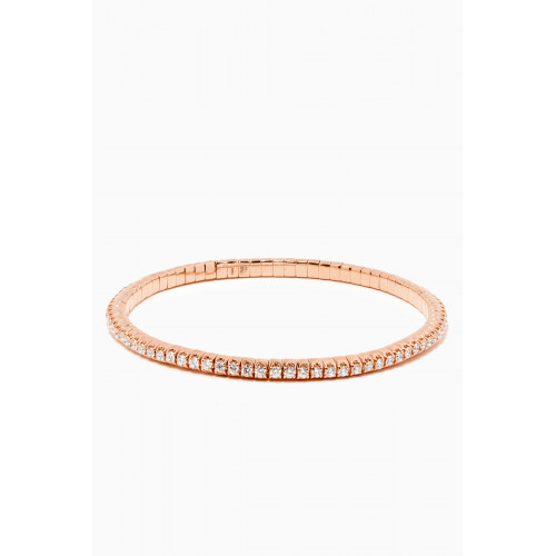 Maison H Jewels - Diamond Stretch Bangle in 18kt Rose Gold Rose Gold