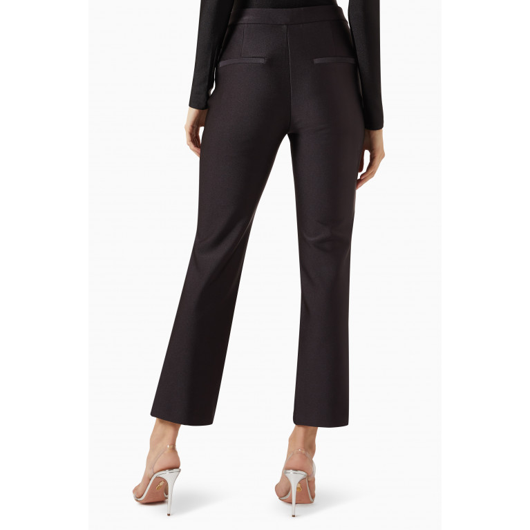 Good American - Compression Cropped Trousers in Nylon