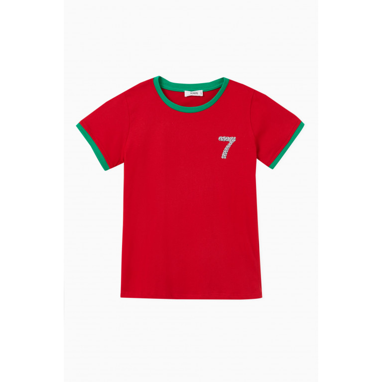 NASS - Portugal T-shirt in Cotton-jersey Red